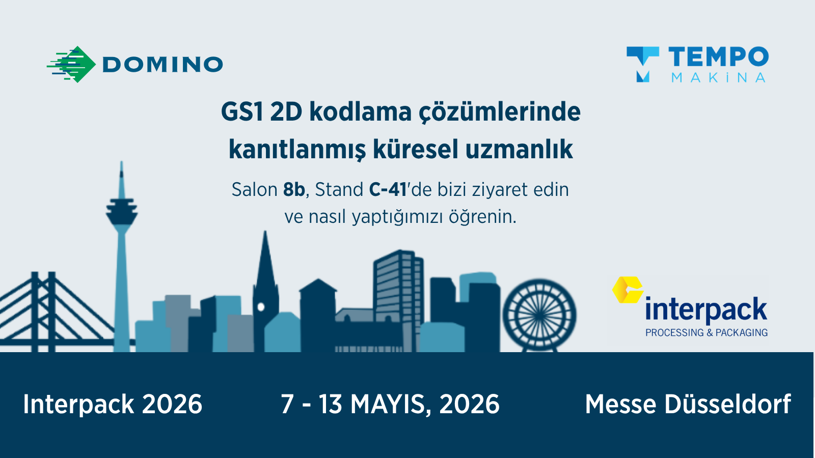 interpack 2026: Domino Kodlama ve Markalama Çözümleri Düsseldorf'ta