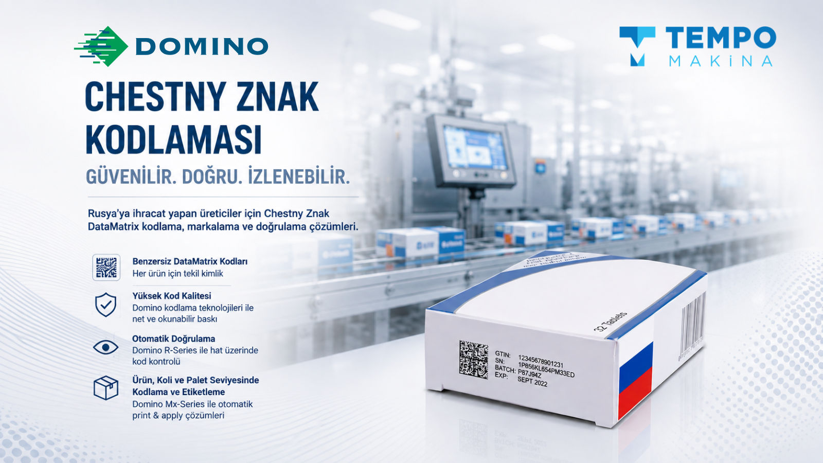Chestny Znak Nedir? Rusya’ya İhracatta DataMatrix Kodlama, Markalama ve Doğrulama Çözümleri