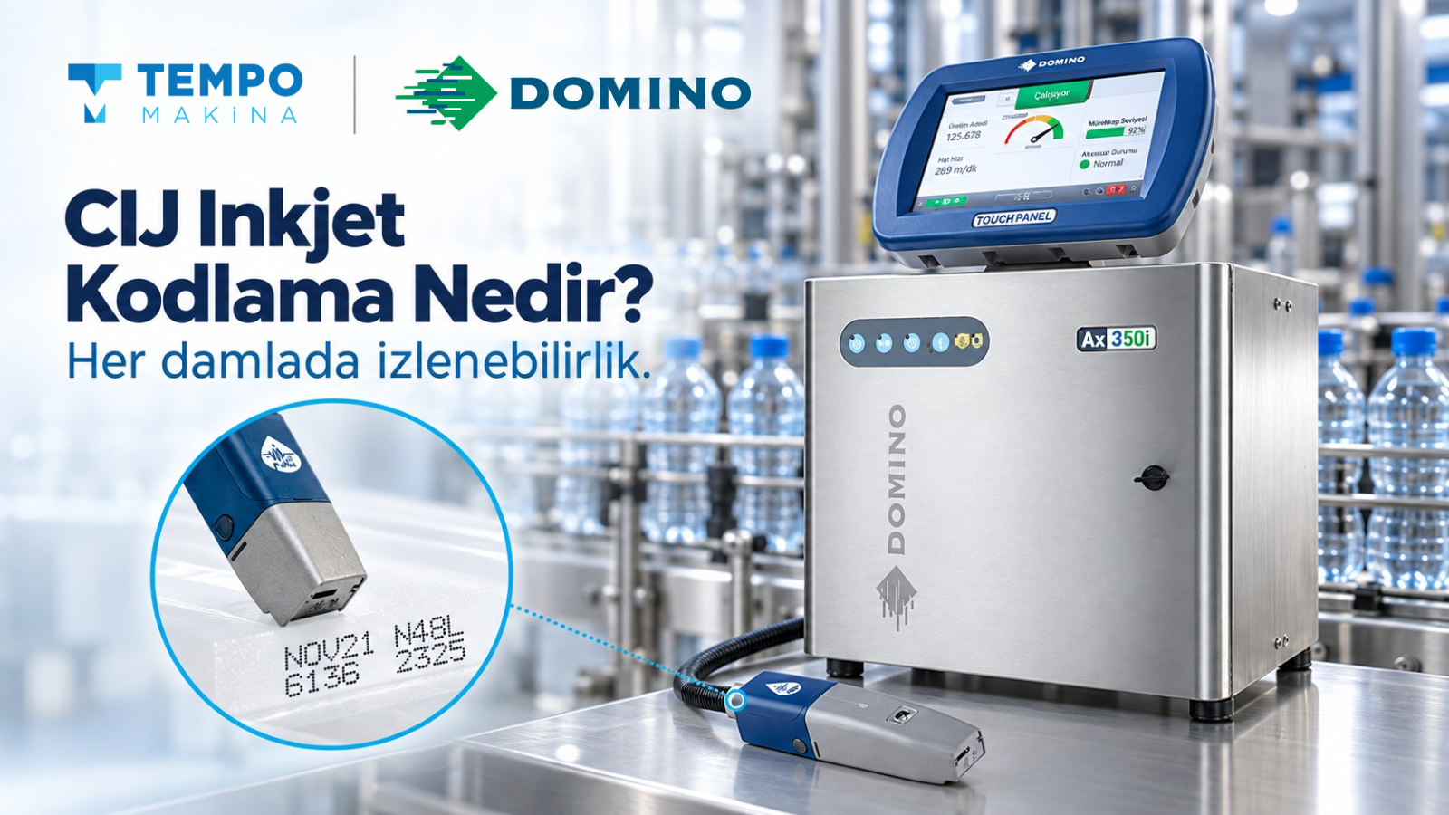 Continuous Inkjet (CIJ) Kodlama Cihazı Nedir? Inkjet Kodlama Teknolojisi ve Kullanım Alanları