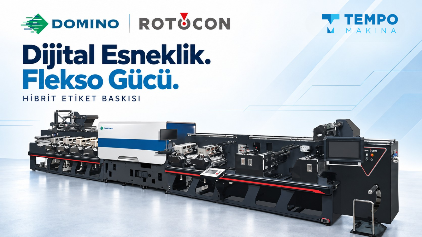 Domino ve ROTOCON ile Hibrit Etiket Baskısı: Dijital Esneklik, Flekso Gücü